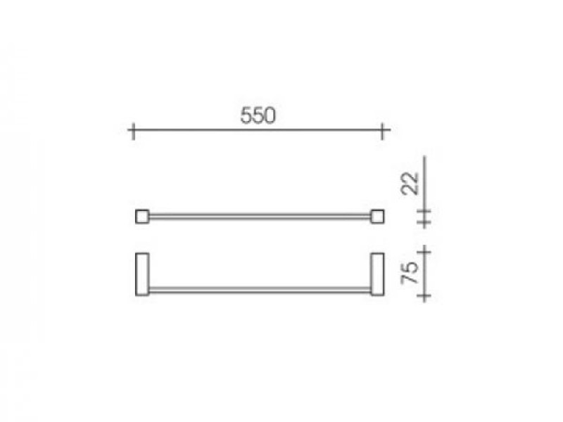 Полотенцедержатель Schein Rembrandt 6812, 55 см, хром