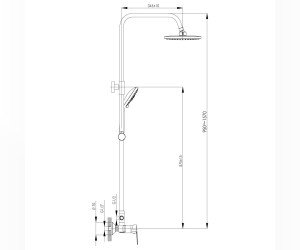 Душевая система Rossinka S35-45