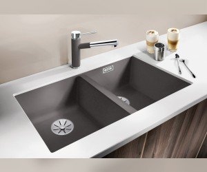 Мойка Blanco Subline 350/350-U 523576, алюметаллик