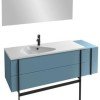 Тумба под раковину Jacob Delafon Nouvelle Vague 145 см, EB3038-G73, синий шторм глянцевый