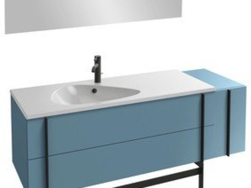 Тумба под раковину Jacob Delafon Nouvelle Vague 145 см, EB3038-G73, синий шторм глянцевый