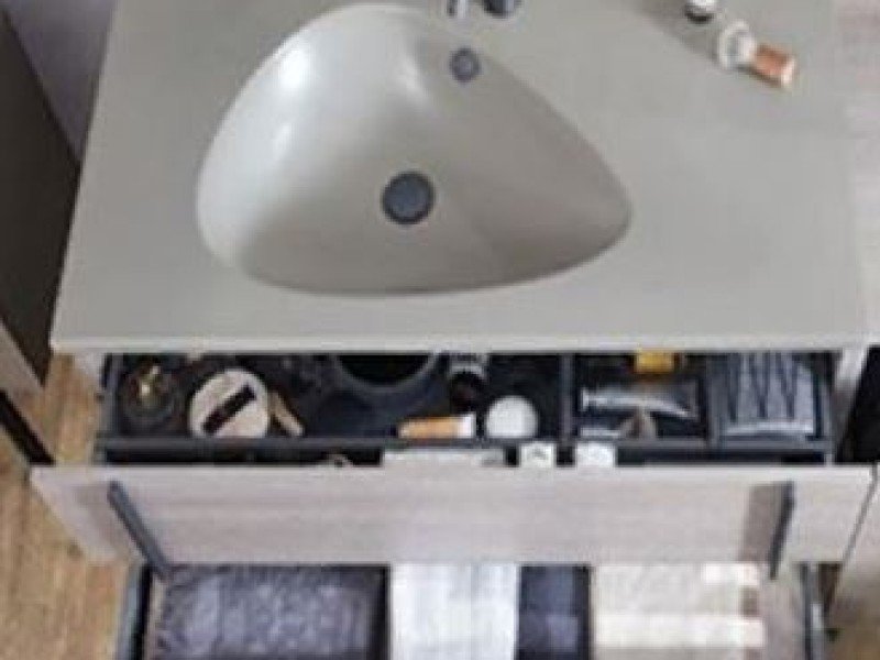 Тумба под раковину Jacob Delafon Nouvelle Vague 145 см, EB3038-G73, синий шторм глянцевый