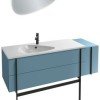 Тумба под раковину Jacob Delafon Nouvelle Vague 145 см, EB3038-G73, синий шторм глянцевый