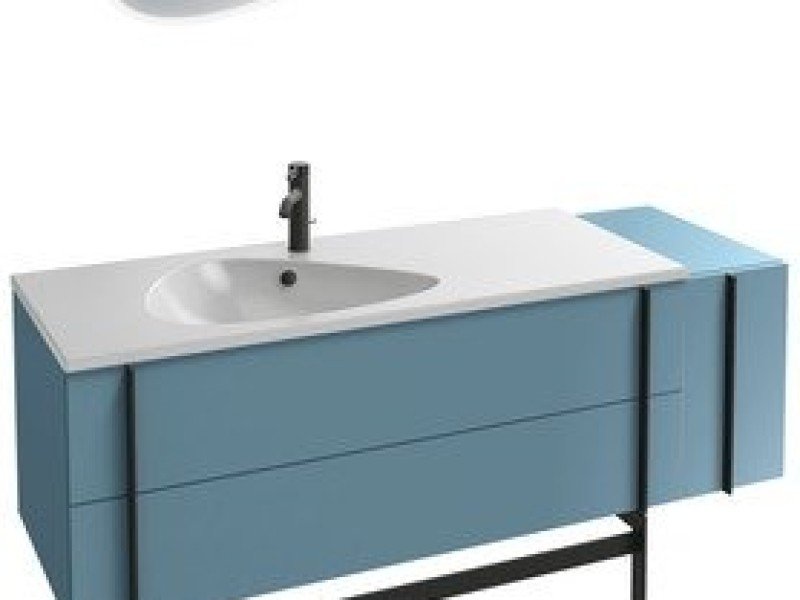 Тумба под раковину Jacob Delafon Nouvelle Vague 145 см, EB3038-G73, синий шторм глянцевый