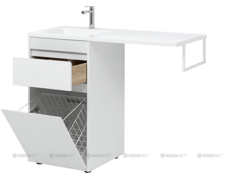 Тумба под раковину Aquanet Токио 48 00239289 (напольная, 1 ящик), цвет белый