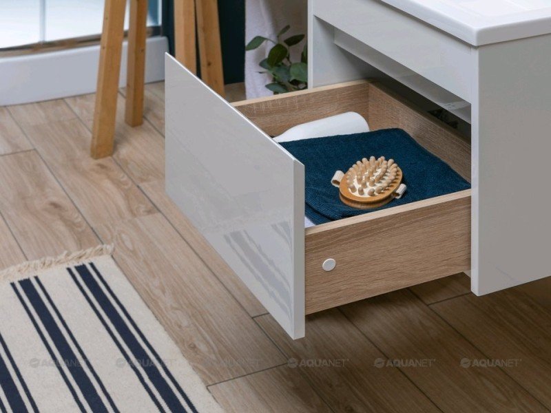 Тумба под раковину Aquanet Токио 48 00239289 (напольная, 1 ящик), цвет белый