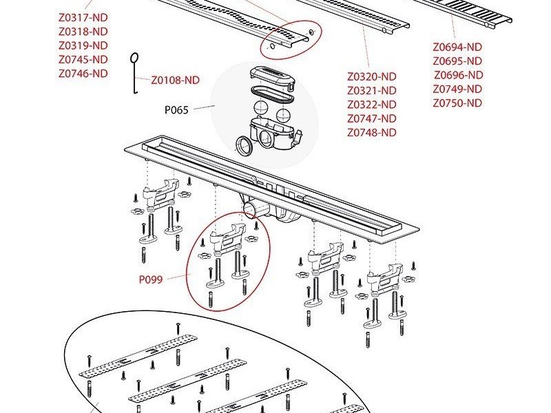 Душевой лоток AlcaPlast APZ9-550M Simple