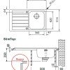 Мойка Franke NEPTUNE NEX 211, 127.0059.655, установка сверху, SlimTop, правая, нержавеющая сталь, полированная, 86,4*51,4 см