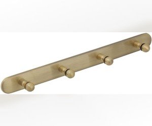 Планка с 4-мя крючками L31,5 см Veragio Gialetta, бронза VR.GIL-6437.BR