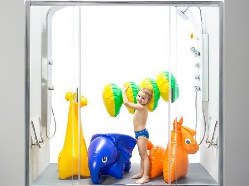 Душевая дверь в нишу Ravak Blix BLDP4-140, профиль белый, витраж транспарент, 0YVM0100Z1