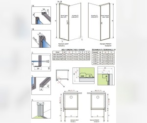 Душевой уголок Radaway Nes KDJ I, 80 x 80, левая дверь, стекло прозрачное, профиль хром