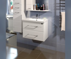 Тумба СаНта Омега 50 подвесная под раковину 207035, цвет белый