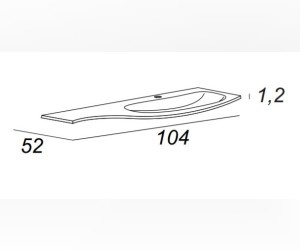 Раковина Cezares Vague 50153/50154