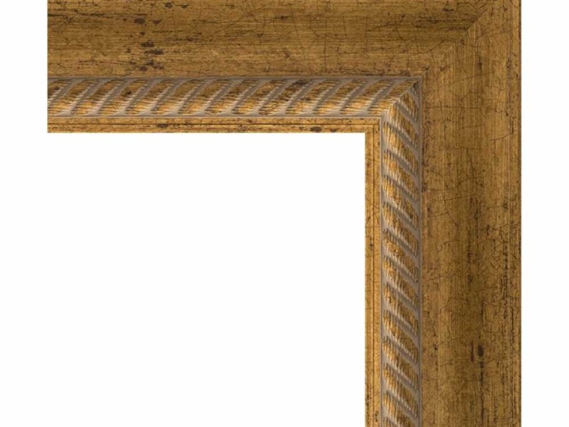 Зеркало с гравировкой в багетной раме Evoform Exclusive-G BY 4348 93 x 118 см, состаренная бронза с плетением