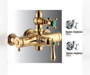 Cмеситель Nicolazzi Termostatico 4917GO18 для душа, золото/Dames Anglaise