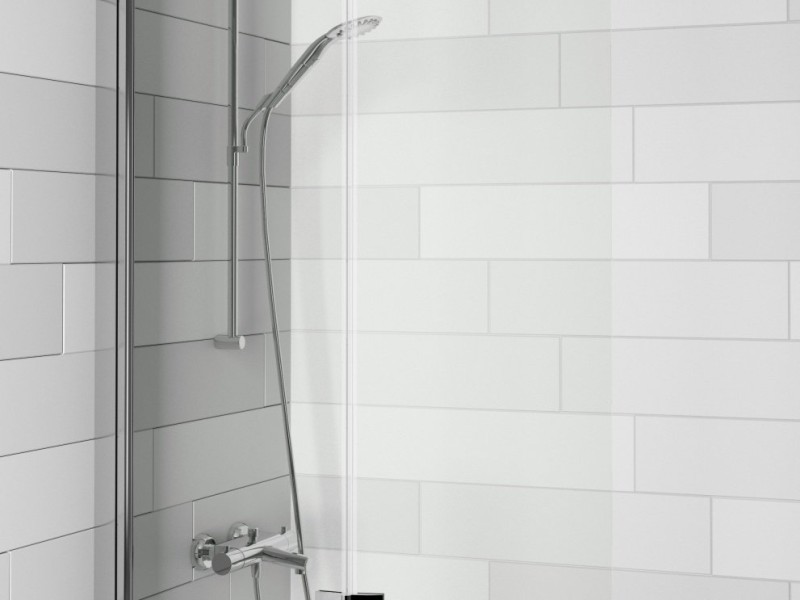 Стеклянная шторка для ванны Riho Nautic N500 Delta 90 x 150 см