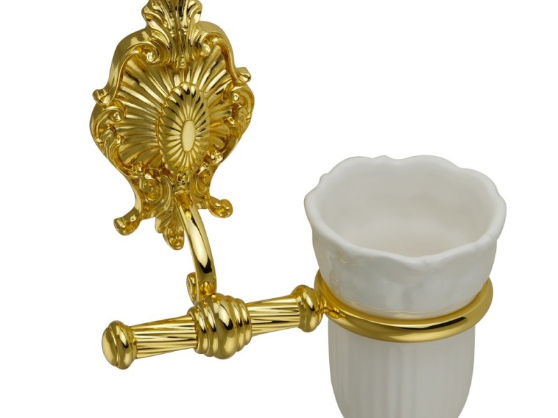 Стакан для щеток Migliore Elizabetta, цвет золото, 17052