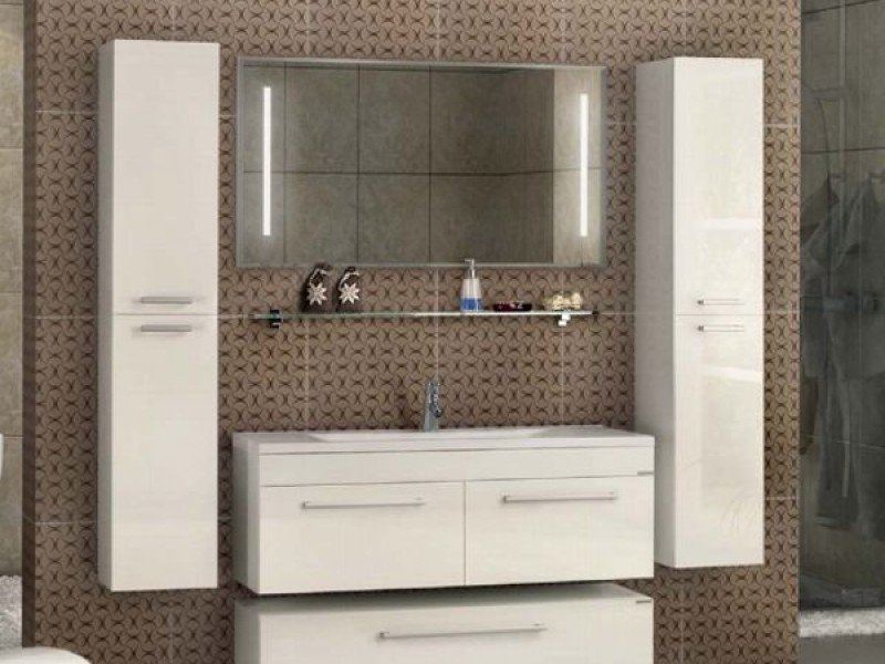 Шкаф-колонна Акватон МАДРИД М бордо тёмный