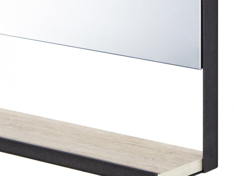 Зеркало Акватон Лофт Урбан 80 см с полкой, дуб орегон, 1A247902LQX50