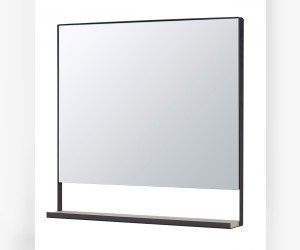 Зеркало Акватон Лофт Урбан 80 см с полкой, дуб орегон, 1A247902LQX50