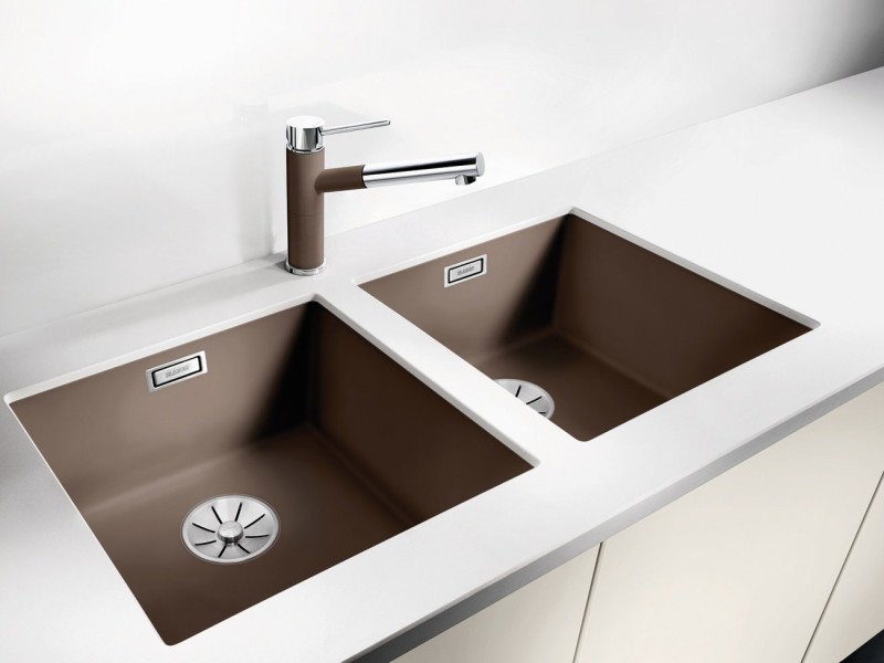 Кухонная мойка Blanco Subline 400-U 523425, жемчужный