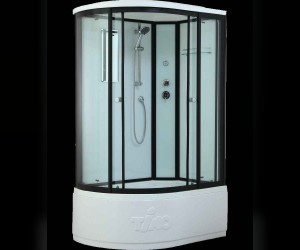 Душевая кабина Timo Standart Т-6620 Black L/R 120 x 85 см, с крышей, с донным клапаном, черный