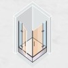 Душевой уголок Vegas Glass EFA Lux, 90 x 90 x 199.5 см, профиль бронза, стекло бронза