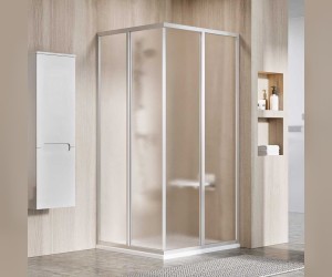 Душевая дверь Ravak Supernova SRV2-75 S, профиль сатин, витраж грейп, 14V30U02ZG