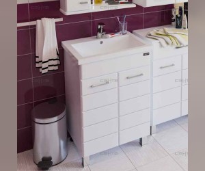 Тумба под раковину СаНта Омега 60 207044, напольная, цвет белый