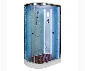 Душевая кабина Deto Em EM1512 L/R LED 120 x 80 см, с крышей, с Led подсветкой