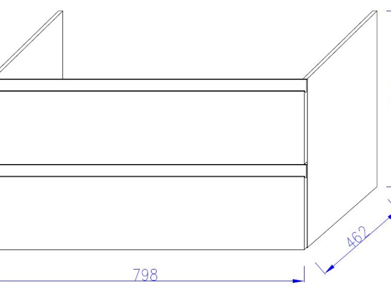Тумба под раковину Jacob Delafon Madeleine EB2053-J51, 80 см, матовая белая