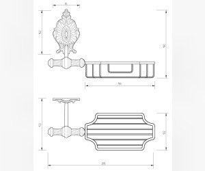 Решетка Migliore Elizabetta 17042 - хром