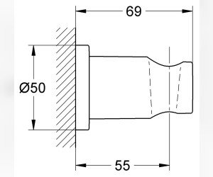 Настенный держатель Grohe Rainshower 27074000