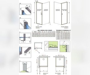 Душевой уголок Radaway Nes 8 KDJ I, 100 x 70, левая дверь, стекло прозрачное, профиль хром