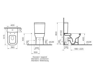 Напольный унитаз Vitra S20 5512B003-7200