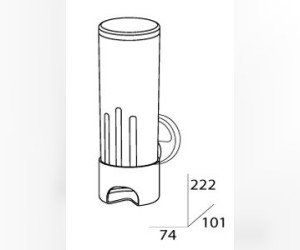 Контейнер для косметических дисков FBS Luxia LUX 019