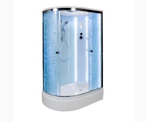 Душевая кабина Deto Em EM2712 L/R LED 120 x 80 см, с крышей, с Led подсветкой