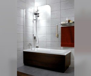 Шторка на ванну Radaway Torrenta PND 100 прозрачное стекло L (201202-101NL)