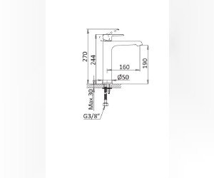 Смеситель для раковины Cezares Nautic NAUTIC-LC-01-W0, хром