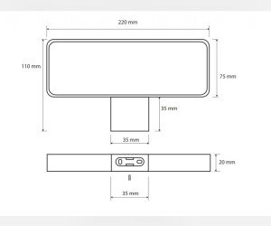 Полотенцедержатель кольцо Bemeta Nero 135004060, 22 см, черный