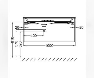 Тумба под раковину Jacob Delafon Nouvelle Vague 100 см, EB3032-E73, фактурный дуб