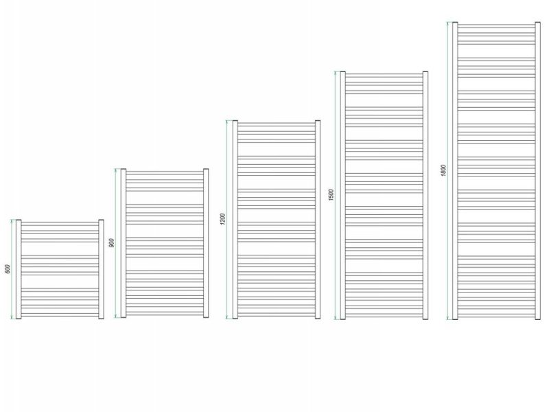 Полотенцесушитель электрический Grota Classic 63 x 180 см, ширина 63 см, высота 180, крашеный белый