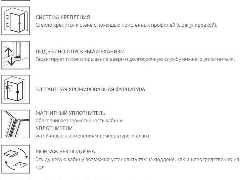 Душевой уголок Radaway Torrenta KDD, 80 х 80 х 195 см, стекло прозрачное, профиль хром, 132262-01-01