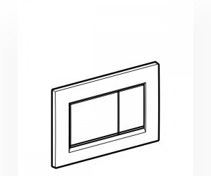 Клавиша Geberit Sigma Type 30 115.883.JT.1, пластик, белый (не оставляет отпечатки пальцев)