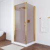 Душевой уголок Vegas Glass EP-Fis, 80 x 80 x 190 см, профиль золото, стекло бронза