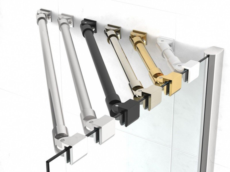 Душевой уголок Vegas Glass EP-Fis, 80 x 80 x 190 см, профиль золото, стекло бронза