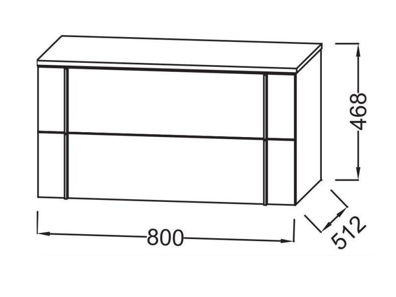 Тумба под раковину Jacob Delafon Nouvelle Vague 80 см, EB3054-M56, цвет жасмин матовый