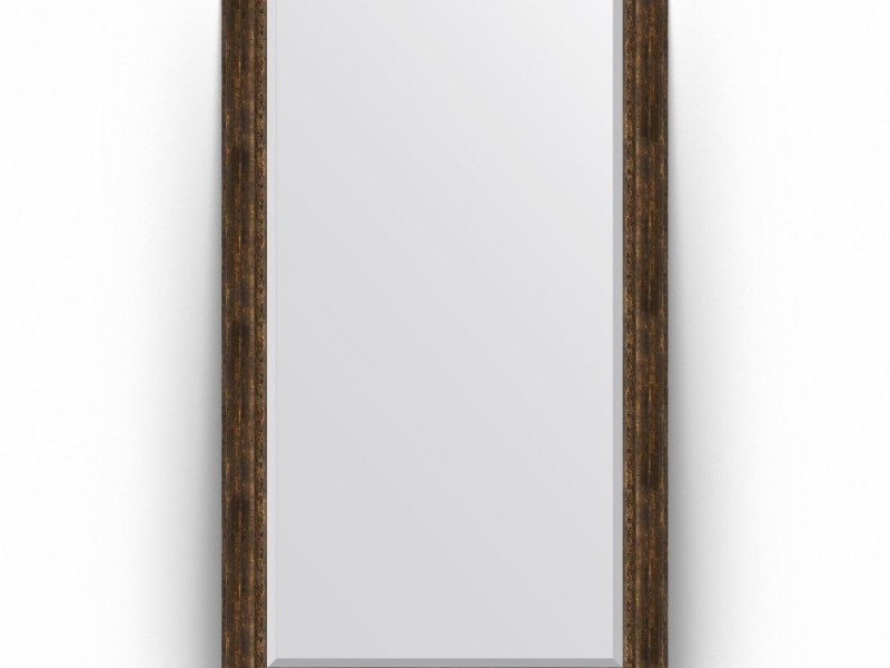Зеркало в багетной раме Evoform Exclusive Floor BY 6180 117 x 207 см, состаренное дерево с орнаментом