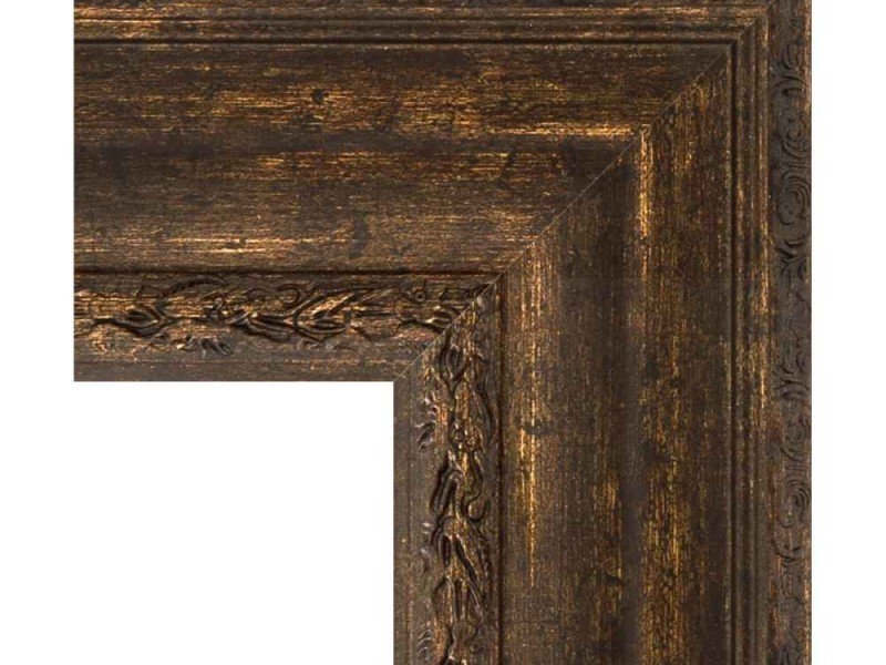 Зеркало в багетной раме Evoform Exclusive Floor BY 6180 117 x 207 см, состаренное дерево с орнаментом