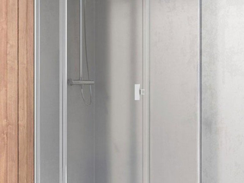 Душевой уголок Radaway Nes KDJ II, 80 x 75 см, левая дверь, стекло прозрачное, профиль хром